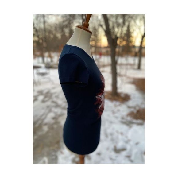 Tee Fury Limited Edition Graphic Print Tee Shirt T-Shirt Navy Crew Sz M - Picture 2 of 6